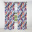 «Ikat Harmony Embrace» mauve tribal mauve - rideau ikat occultant en velours - 1 panneau-107536364