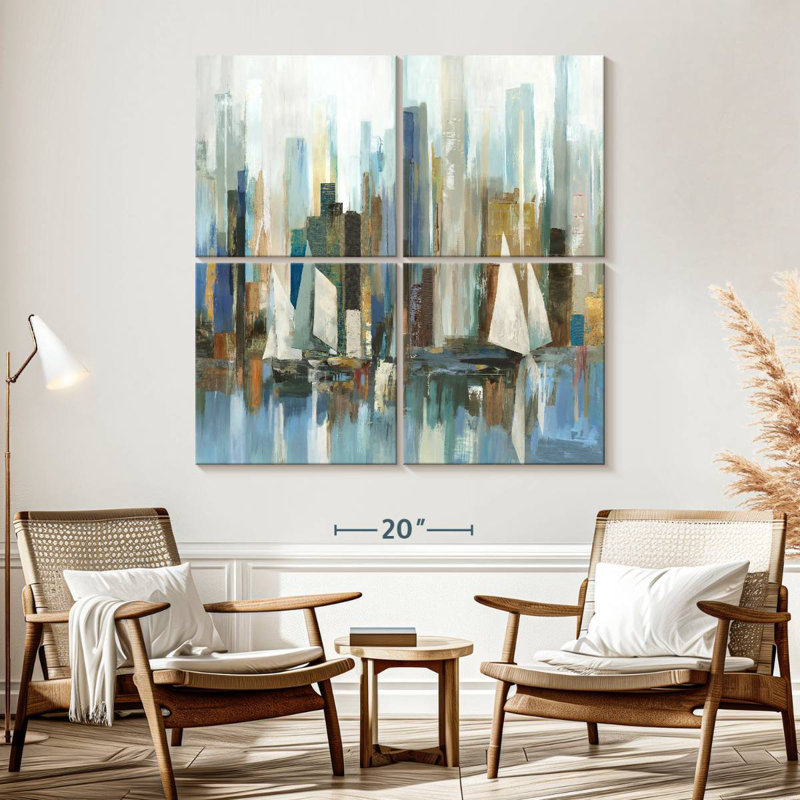 «Sirci Abstract Regatta I», H 57 po x l 57 po
