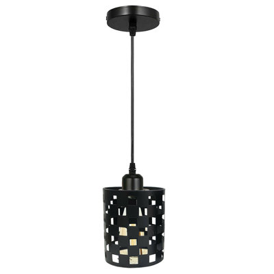Garlinda 1 - Light Black Cylinder Pendant