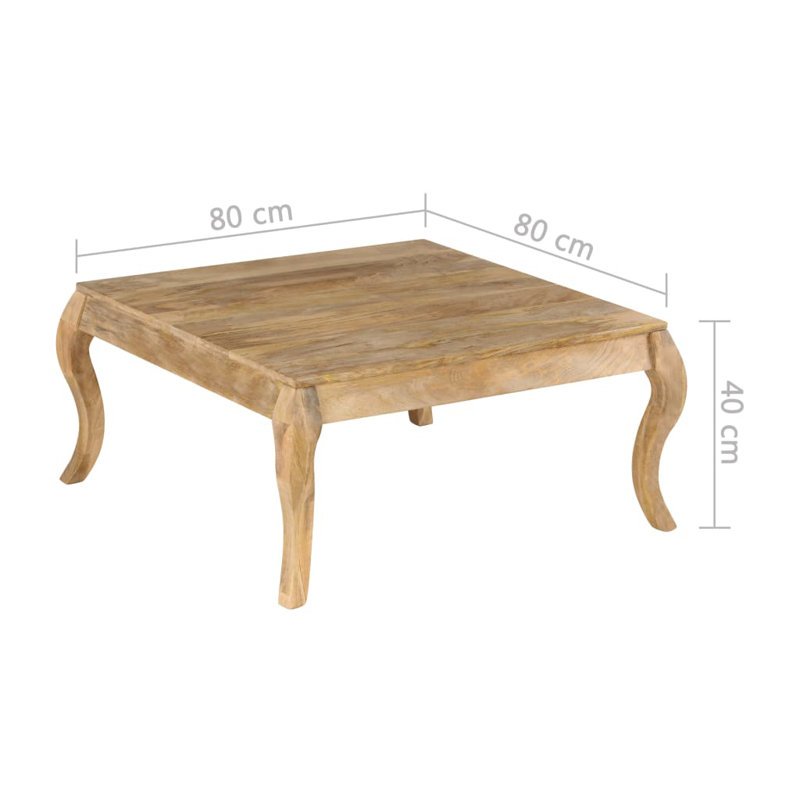 Colin Solid Wood Four Leg Coffee Table