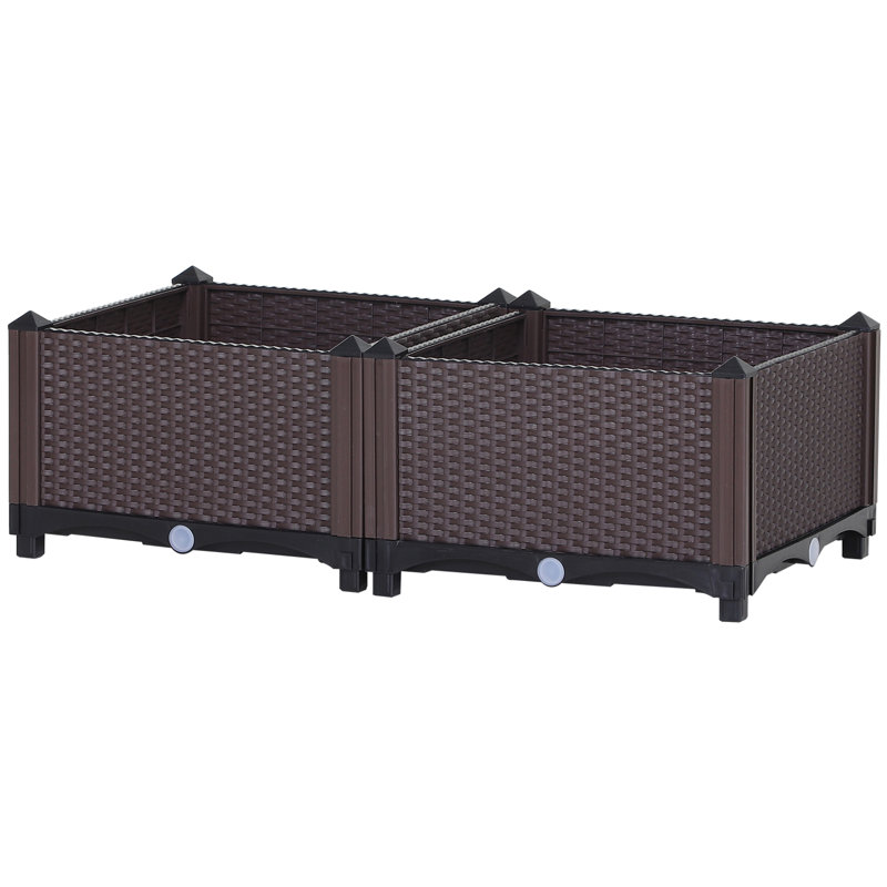 Soudersburg Elevated Planter, 4, Brown