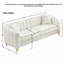 Canapé surdimensionné en chenille avec assise profonde, support en mousse haute densité, pieds en métal doré et design moderne capitonné pour le salon ou la chambre à coucher.-1026241739-1026241743