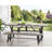 Powder Coated Steel Outdoor Bench