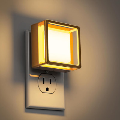 Gold-Plated Night Light With 3000K Warm Light, Sliding Dimmer, And Philips Design
