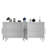 Catena Modern White Console Table with Multiple Shelves, 100% Melamine Coated Particle Board | Wall-Mountable, Sleek Silver Accents | Perfect for Entryway & Living Room, Functional Storage Solution-108055533