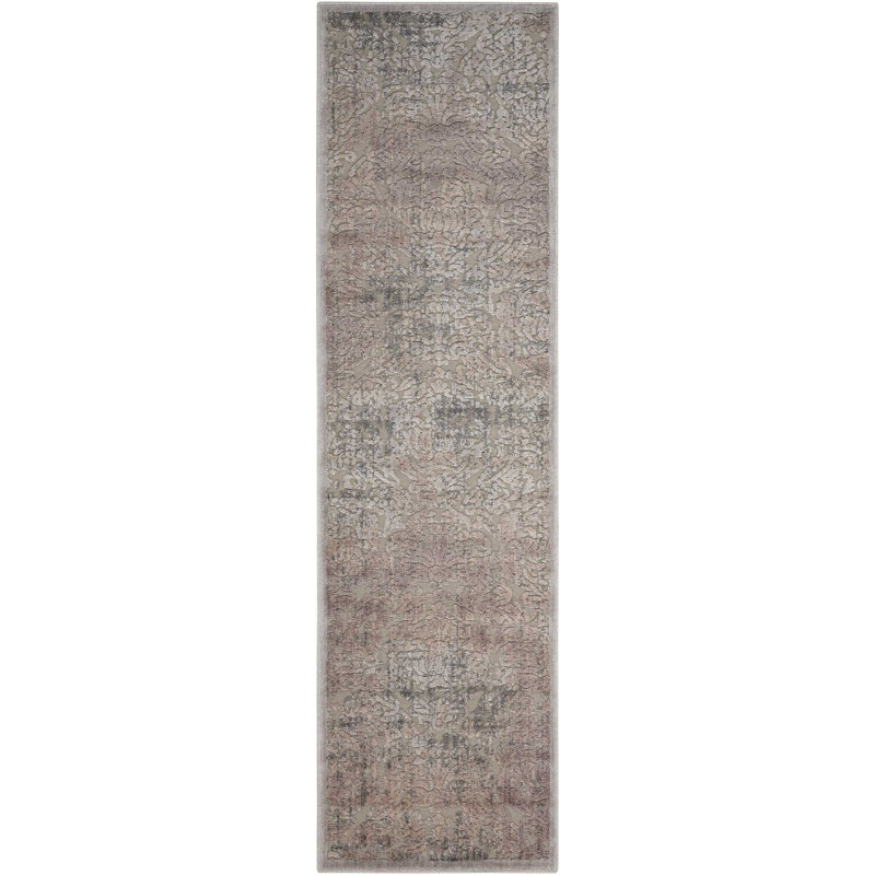 Tapis gris Marty, Tapis de couloir 2 pi x 5 pi 9 po