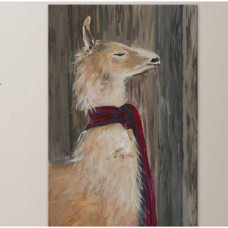 " Llama On Duty ", 45" H x 30" W