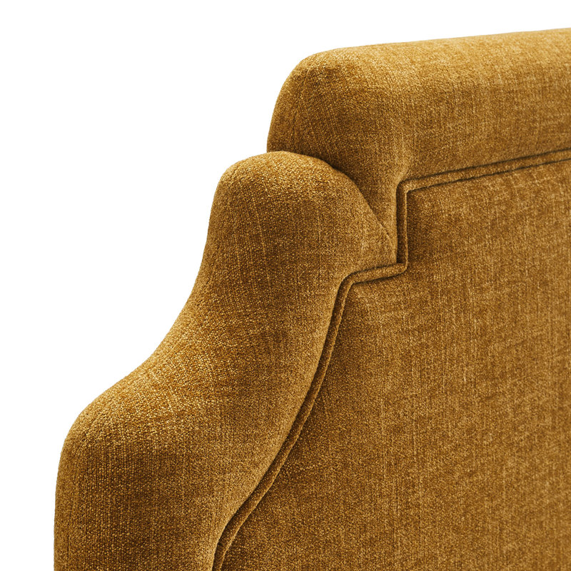 Magnolia Upholstered Fabric Full Size Headboard In Copper, Full, Copper