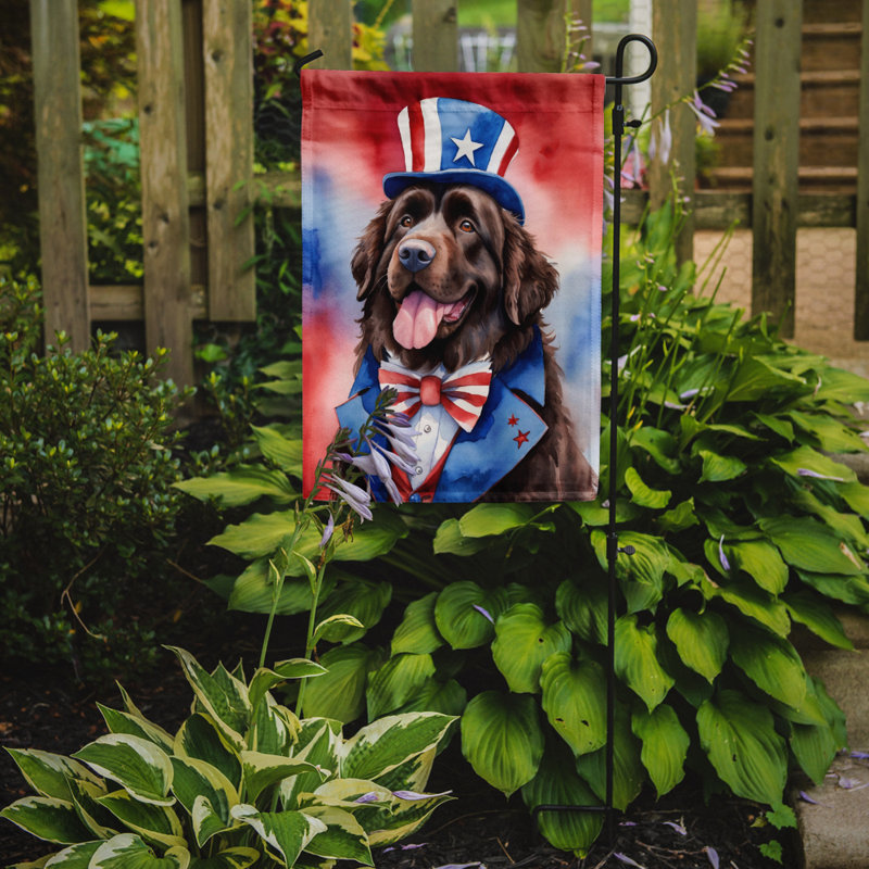 Drapeau patriotique du jardin américain, Terre-neuve brun