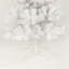 Arbre de Noël artificiel blanc 7,5 pi avec base en métal pliable