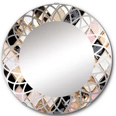 Corkermain - Miroir mural rond