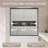 56-60" W × 60" H Aluminum Frame Double Sliding Bathtub  Shower Door | 1/4 Inch Tempered  Glass With Explosion-Proof Film | Stainless Steel  Handle | Gun Ash-121210095