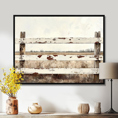 " Weathered Farm Fence "