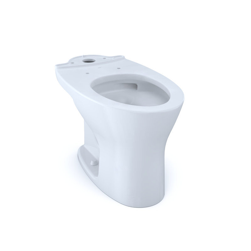 Cuvette de toilette TOTO® Drake® à double chasse allongée à hauteur universelle pour cuve brute de 10 pouces avec CEFIONTECT®, blanc coton