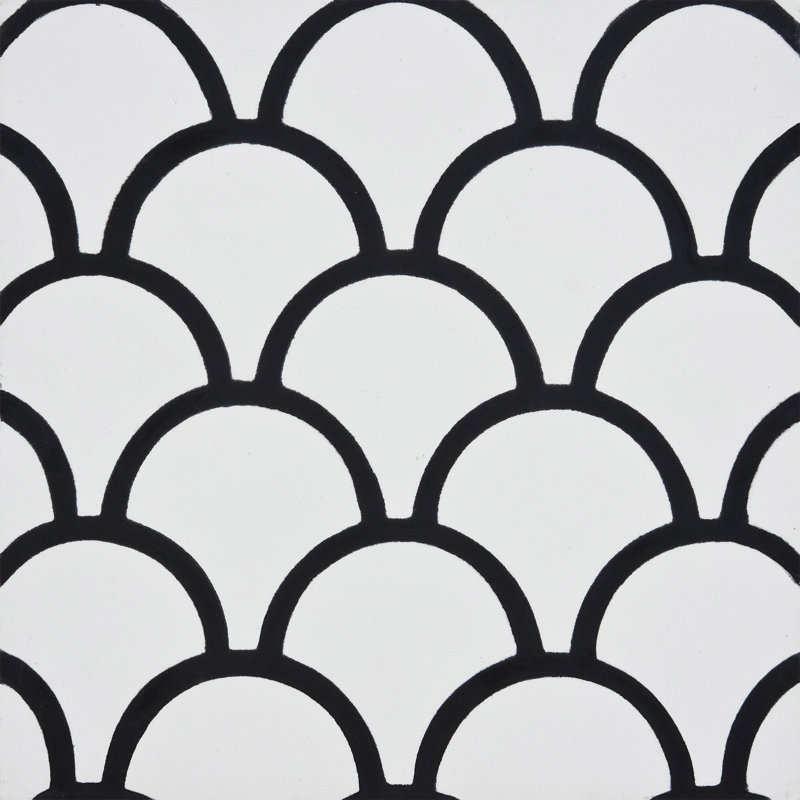 Imouzar 8" x 8" Cement Patterned Wall & Floor Tile