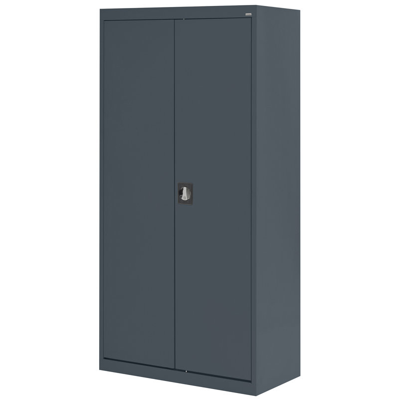 Armoire de rangement garde-robe, H 72 po x l 36 po x P 24 po, Anthracite