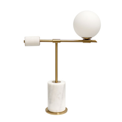 Bianca Brushed Gold Marble Modern Table Lamp