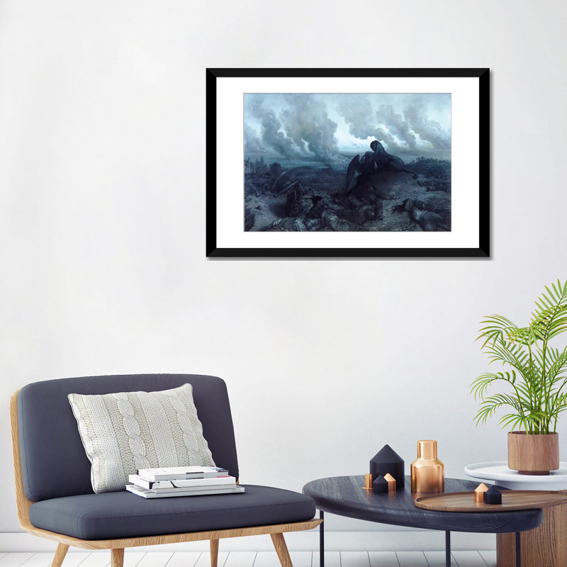 « the enigma, 1871 », impression sur toile, H 16 po x l 24 po x P 1 po, Papier d'art encadré noir, Blanc