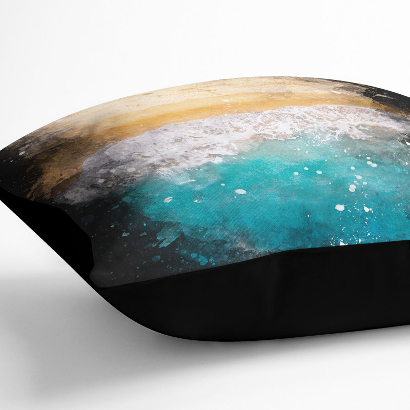 Square Cushion, 40cm H x 40cm W x 15cm D, Black