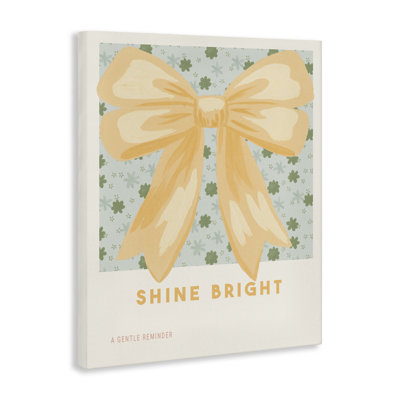 Toile jaune vif Shine, design par Courtney Haley