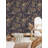 Golden Vintage Flowers and Butterflies Cullison Peel and Stick Wallpaper-569400555