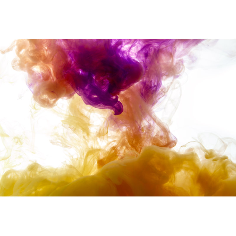 Colours Dropped - Wrapped Canvas Art Prints, 30cm H x 46cm W x 3.8cm D