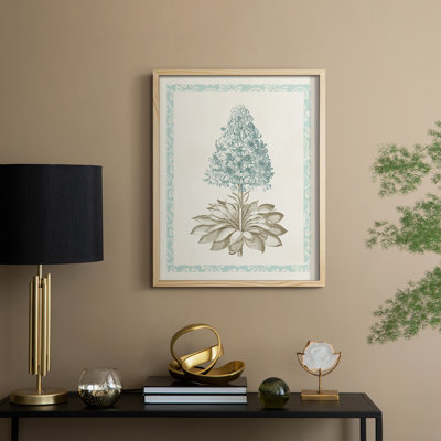 Reproduction encadrée Willow Blue Besler VI - bois massif
