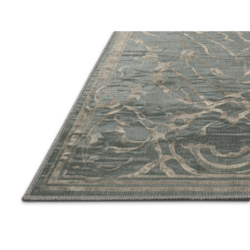 Tapis brun lavable à la machine, Rectangle 2 pi x 3 pi