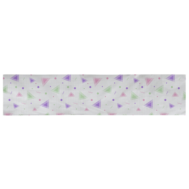 Chemin de table 90s Avicia, 72 po x 16 po, Mauve / Rose, Polyester