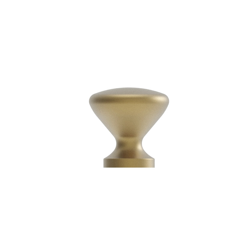 1" Diameter Mushroom Knob, Champagne Bronze