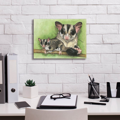 «Sugar Glider» par Barbara Keith, art mural sur toile