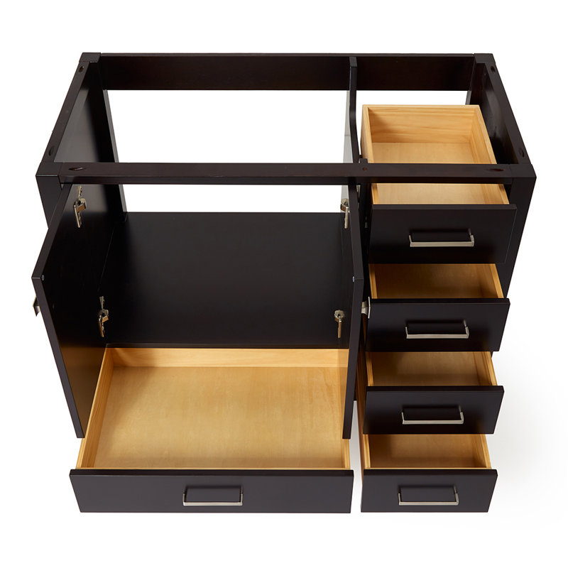 Cambridge 42'' W Single Bathroom Vanity Base, Espresso
