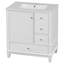 Meuble-lavabo 30 po avec lavabo, une porte avec tablette et trois tiroirs, porte à fermeture douce, blanc-1482972258