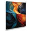 Décoration murale rétro bleu orange liquide - Vagues-1062869472-1062869473