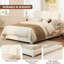 Modern Low Profile Full Size Platform Bed Frame, With Adjustable Height Square Headboard, No Box Spring Needed, White-451865822