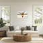 «Longhorn Summer Desert Journey Glam Western Nature», art mural sur toile, 12 po x 18 po, blanc