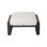 2 repose-pieds: structure en aluminium et coussins beige confortables de 2 repose-pieds avec siège brun - polyvalent et élégant