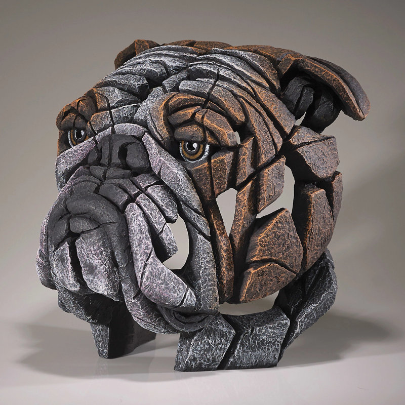 Sculpture buste de chien edge
