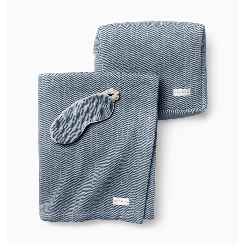 Celine Throw Blanket, Navy