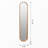 Decorative Rubber Frame Mirror With Elongated Oval Frame