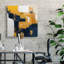 «Navy & Gold I», reproduction sur toile tendue-1098096977