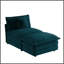 Canapé modulaire sans accoudoirs 1 place et repose-pieds Allure