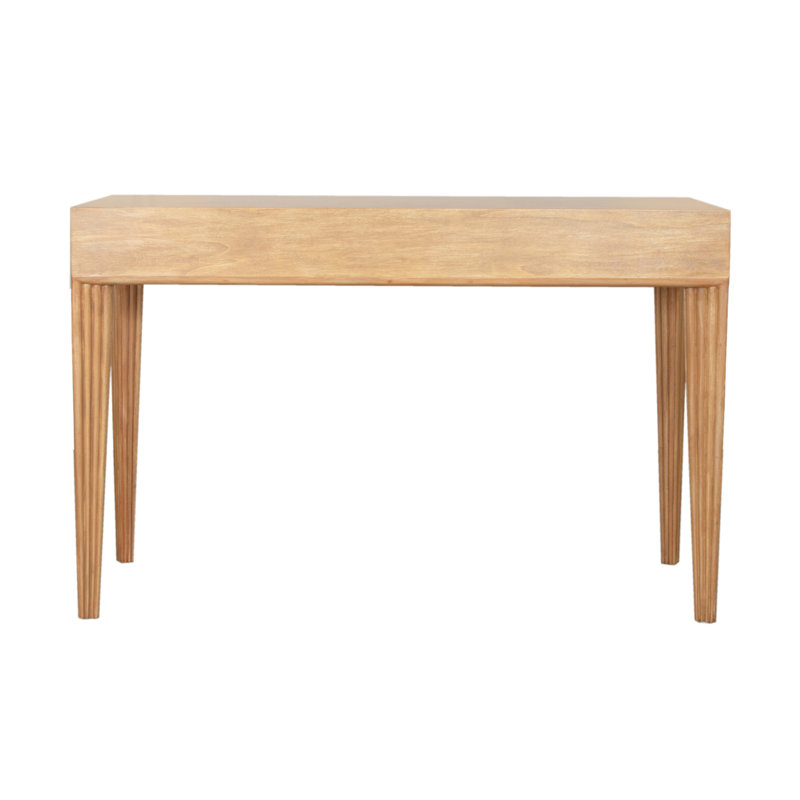 Barcelona Solid Wood Writing Desk, Natural