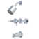 NuvoFusion Dual Function Volume Tub and Shower Faucet with with Rough-in Valve