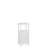 RiverRidge Madison Single Door Bathroom and Laundry Storage Cabinet and Organizer with Open and Adjustable Interior Shelves