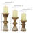 10.05'' H Wood Tabletop Candlestick