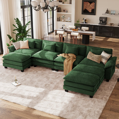 Canapé modulaire en forme de U de Brazell