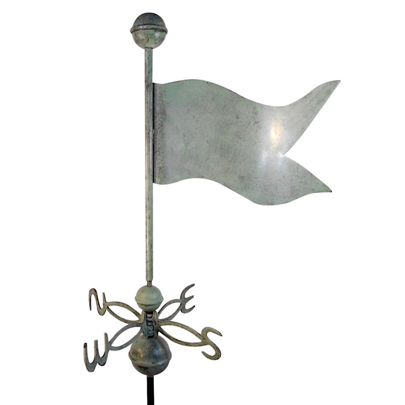 Girouette Kewstoke, H 43 po x l 18 po x P 19 po, Vert-de-gris