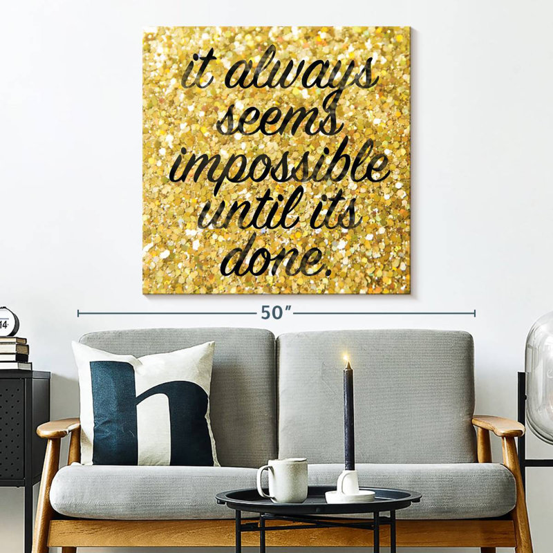 Tergel Just Do It, 33" H x 33" W