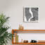 «New York Map Black» par Laura Marshall, art mural sur toile